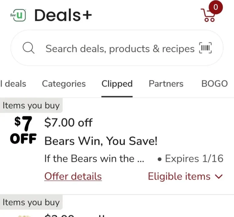 [IL] Jewel: Just4You, $7 Off No Minimum