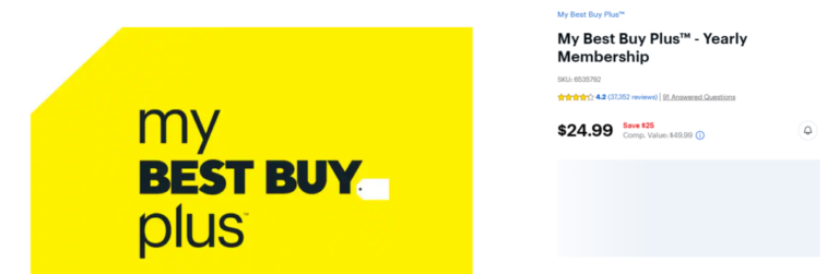 Best Buy Plus Membership: $24.99 (Save 50%)
