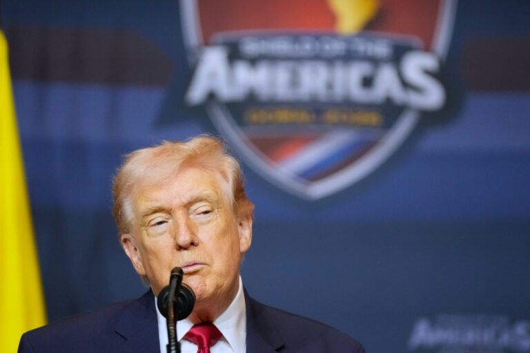 Trump calls on leaders at Shield of the Americas summit to use their militaries against drug cartels
