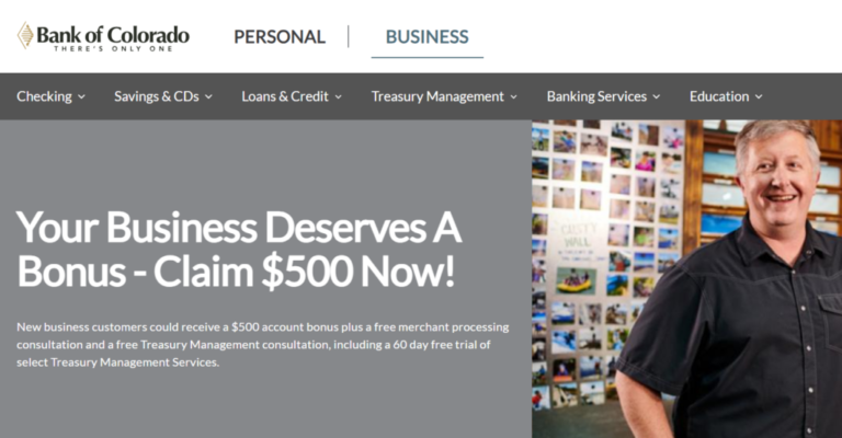 [CO, NM, AZ, In Branch Only] Bank of Colorado $500 Business Checking Bonus