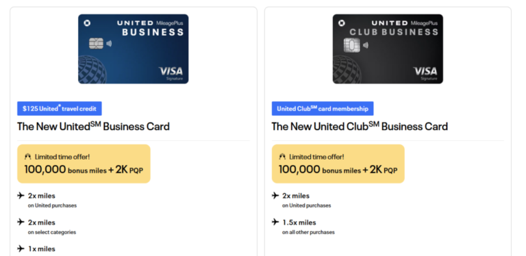 Chase United Business Cards: 100,000 Point + 2,000 PQP Offers Or 115,000 Points
