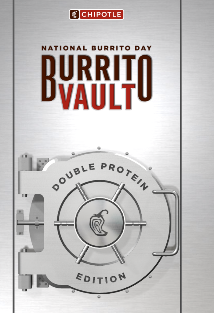 Chipotle Burrito Vault: BOGO, Double Protein Or Free Burritos For A Year