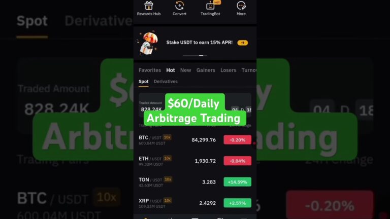 Make $60/Day Trading Crypto with THIS Arbitrage Opportunity! (2025) #shorts