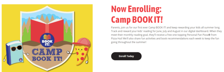 Pizza Hut: Book It, Read Books & Earn Pizzas (Ages 5-12)