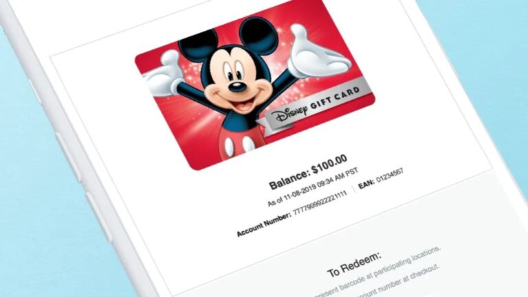 Sam’s Club, 10% Off Disney Gift Cards Online