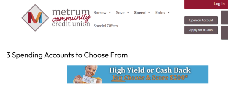 [CO Only] Metrum Community Credit Union $200 Checking Bonus, Direct Deposit Not Required
