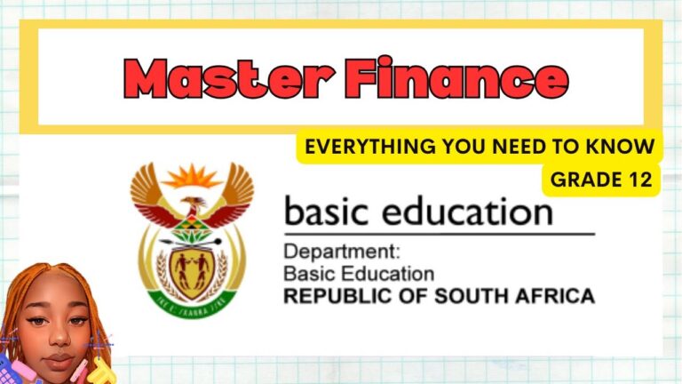 Grade 12: Finance | Everything you need to know