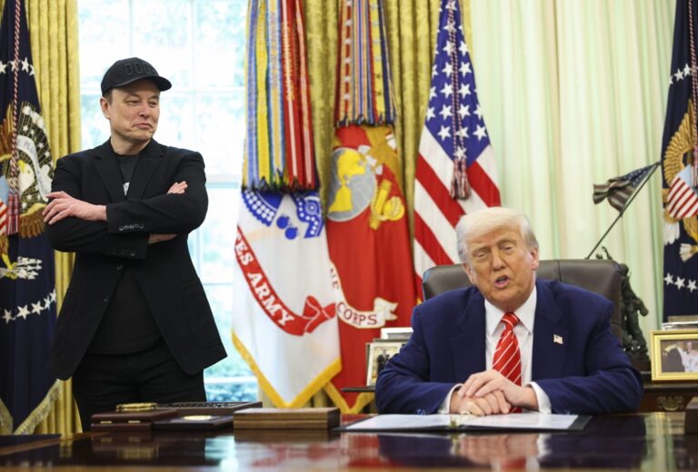 Elon Musk, Tim Cook and Larry Fink expected to join Trump’s entourage to Beijing this week