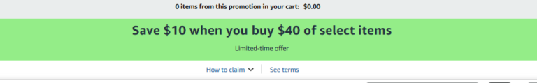 Amazon: Spend $40, Save $10 On Select Grocery Items