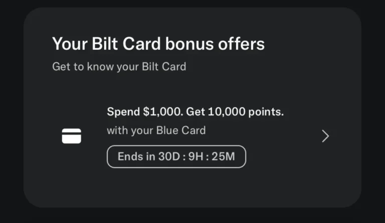 [Targeted] Bilt: Spend $1,000 & Get 10,000 Bonus Points
