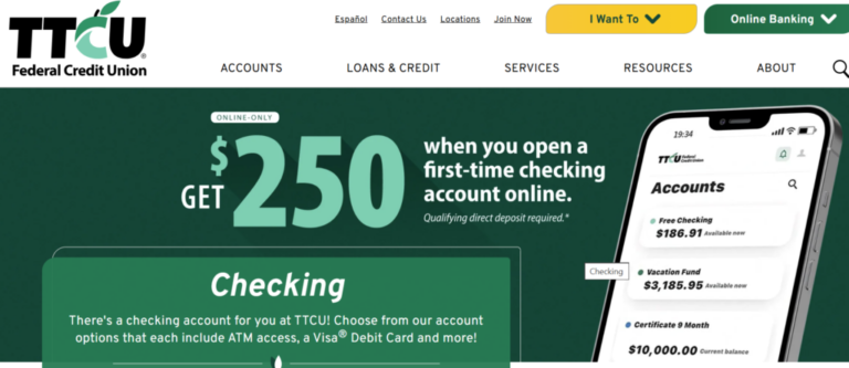 [Restricted, OK only] TTCU Federal Credit Union $250 Checking Bonus