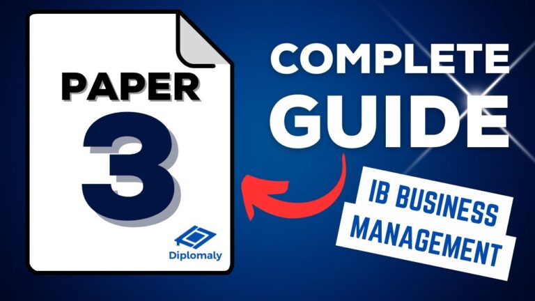 How to score a Level 7 in the IB Business Management Paper 3