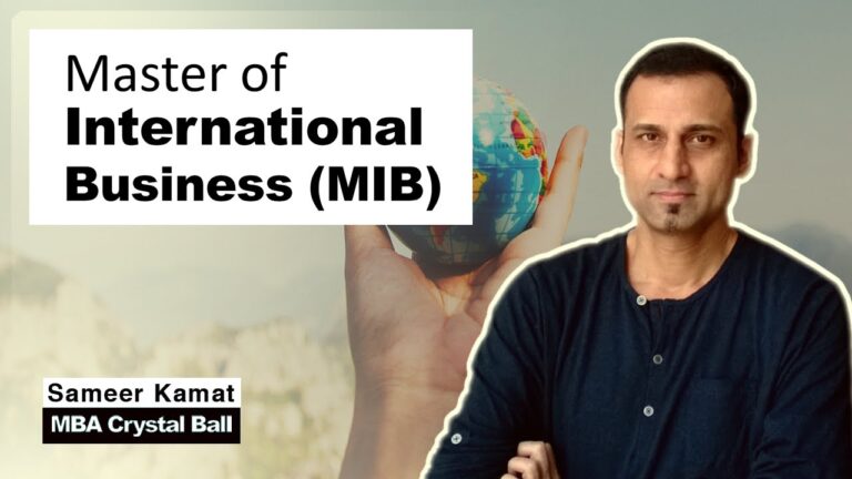 Master of International Business (MIB)