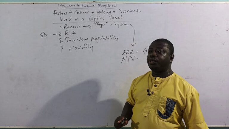 INTRO TO FINANCIAL MANAGEMENT – THE THREE KEY DECISIONS (PART 1)