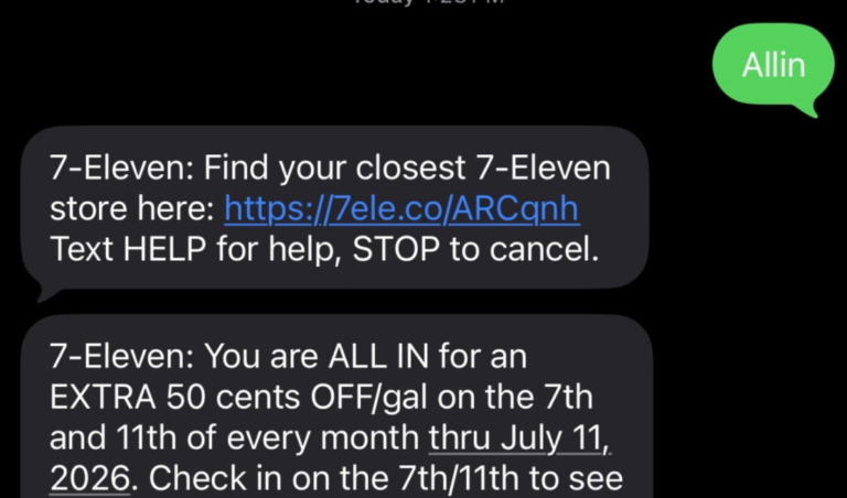 7-Eleven/Speedway: $0.5 Off Per Gallon On 7th & 11th Each Month Through 7/11/26