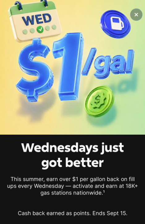 OnePay: $1 Cashback Per Gallon Of Gas Every Wednesday (50 Gallons, Two Redemptions Per Day)