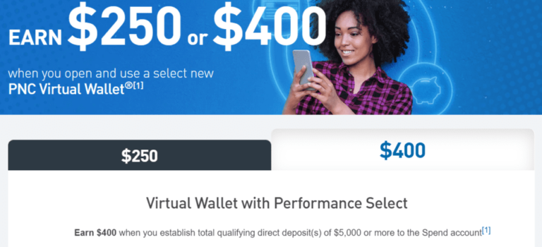 PNC $100/$400 Checking Bonus