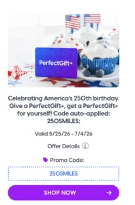 PerfectGift: $150 Bonus With $500 Giftcard