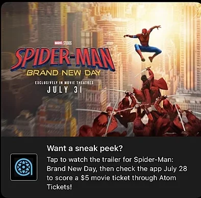 T-Life (T-Mobile Tuesday, 7/28): Atom Tickets, $5 Ticket To Spider-Man: Brand New Day