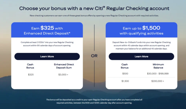 Citi $325/$475/$500/$1,500 Checking Bonus – Doctor Of Credit