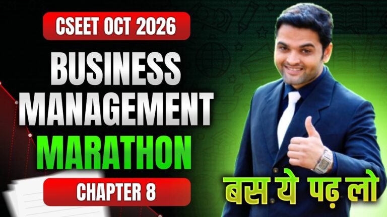 FREE CSEET Business Management Marathon Revision | Chp 8 Introduction to Management | Marathon 2026