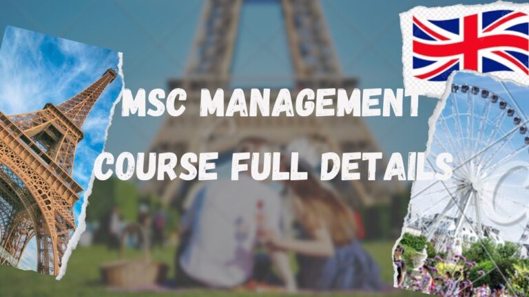 MSC Management and International Business Course full details||Master Course in Uk
