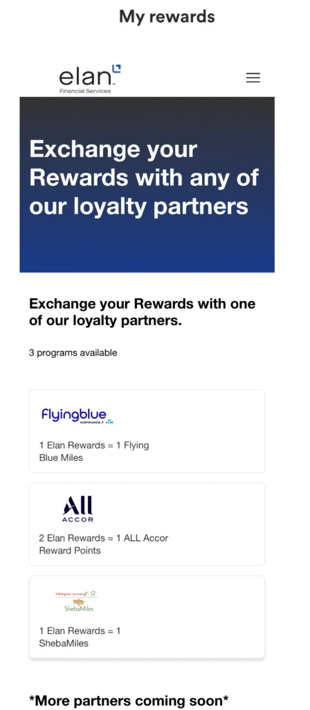 Elan Financial Services Visa Infinite Reserve Rewards+ Card Also Has Access To U.S. Bank Transfer Partners