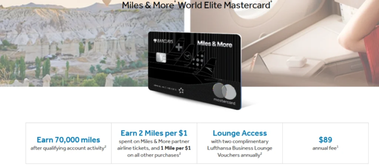 Barclays Lufthansa Miles & More: 70,000 Miles