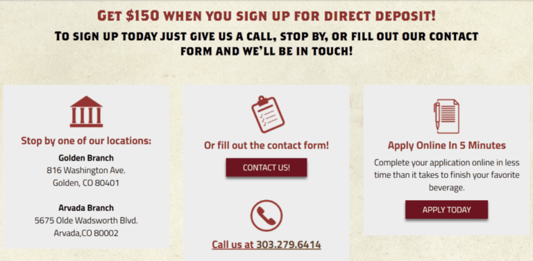 [CO only] On Tap Credit Union $150 Checking Bonus