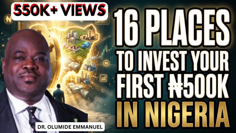 16 Places To Invest Your First 500k In Nigeria | Dr Olumide Emmanuel | Olumide Emmanuel Sermons