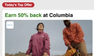 Capital One Shopping: 50% at Columbia