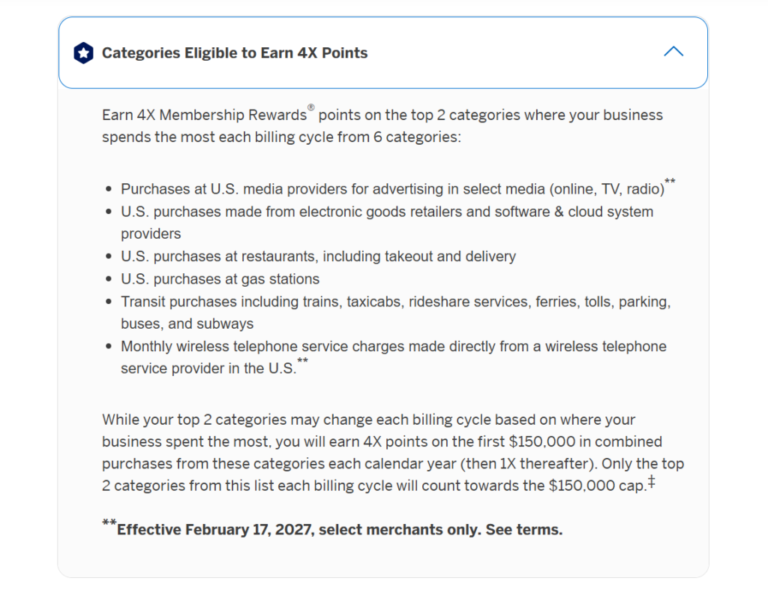 American Express Business Gold 4x Ads & Wireless Categories To Be Narrowed