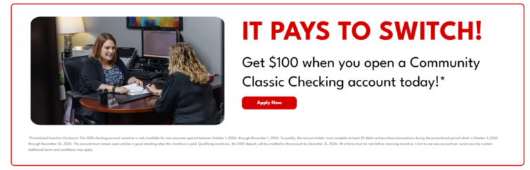 [KY, TN, IL, IN, MO] CFSB $100 Checking Bonus, Direct Deposit Not Required